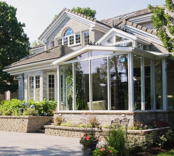 A K Construction | Lake Toxaway, NC | custom sunroom with glass and pitched roof